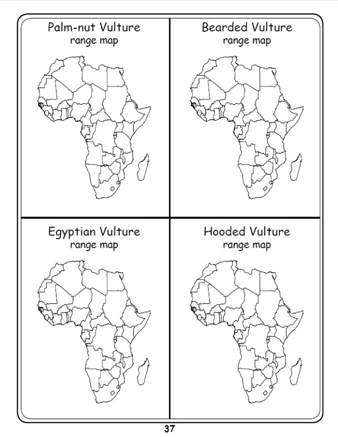 Vulture Range Map 1